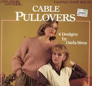 CABLE PULLOVERS LEISURE ARTS #443