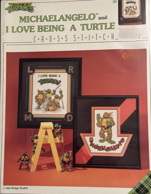 9004 MICHAELANGELO AND I LOVE BEING A TURTLE -TEENAGE MUTANT NINJA