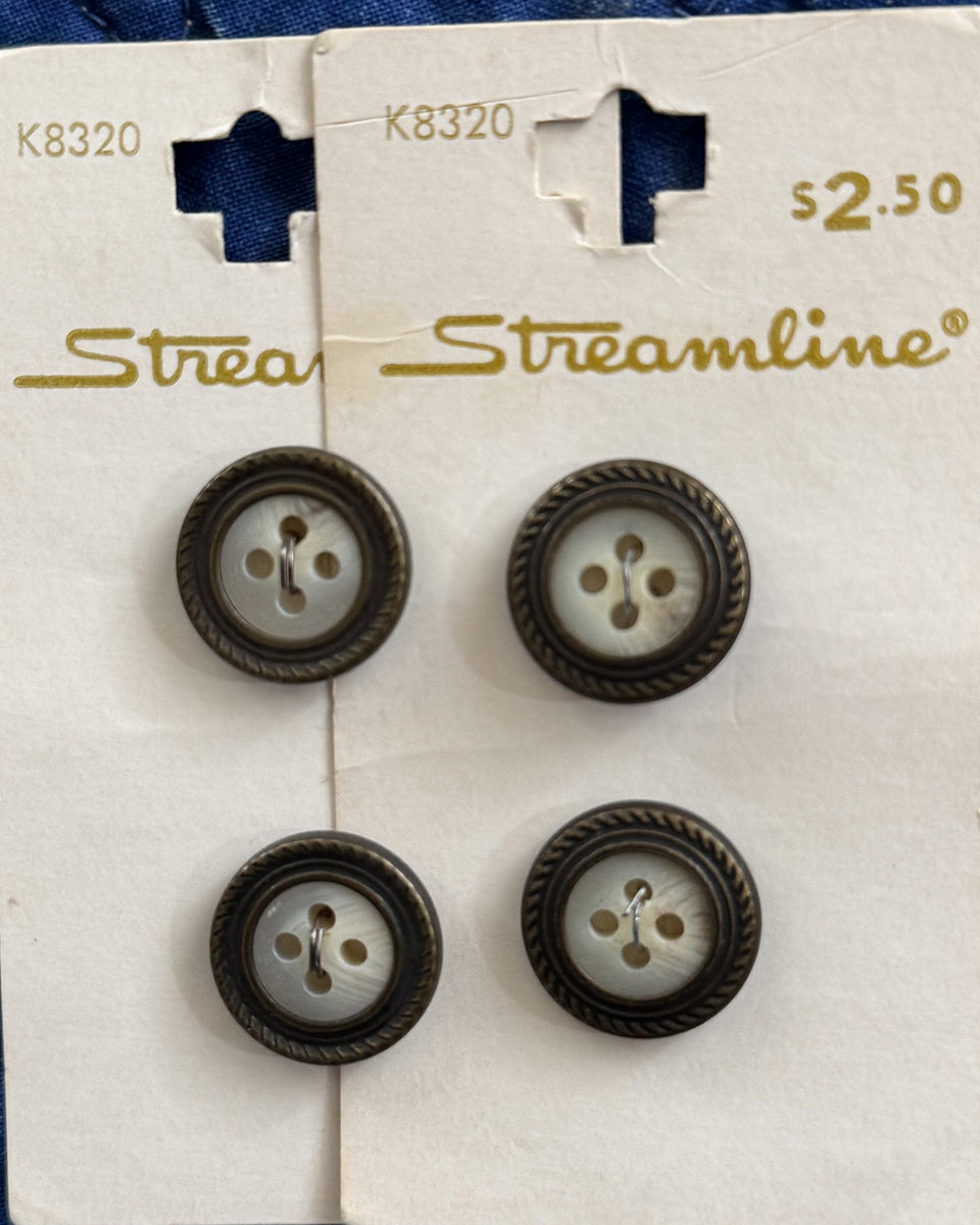 Stream Line Gold Buttons STREAMLINE BUTTONS BY GROUPS EIGHTH SERIES – Knit Wit Kreations