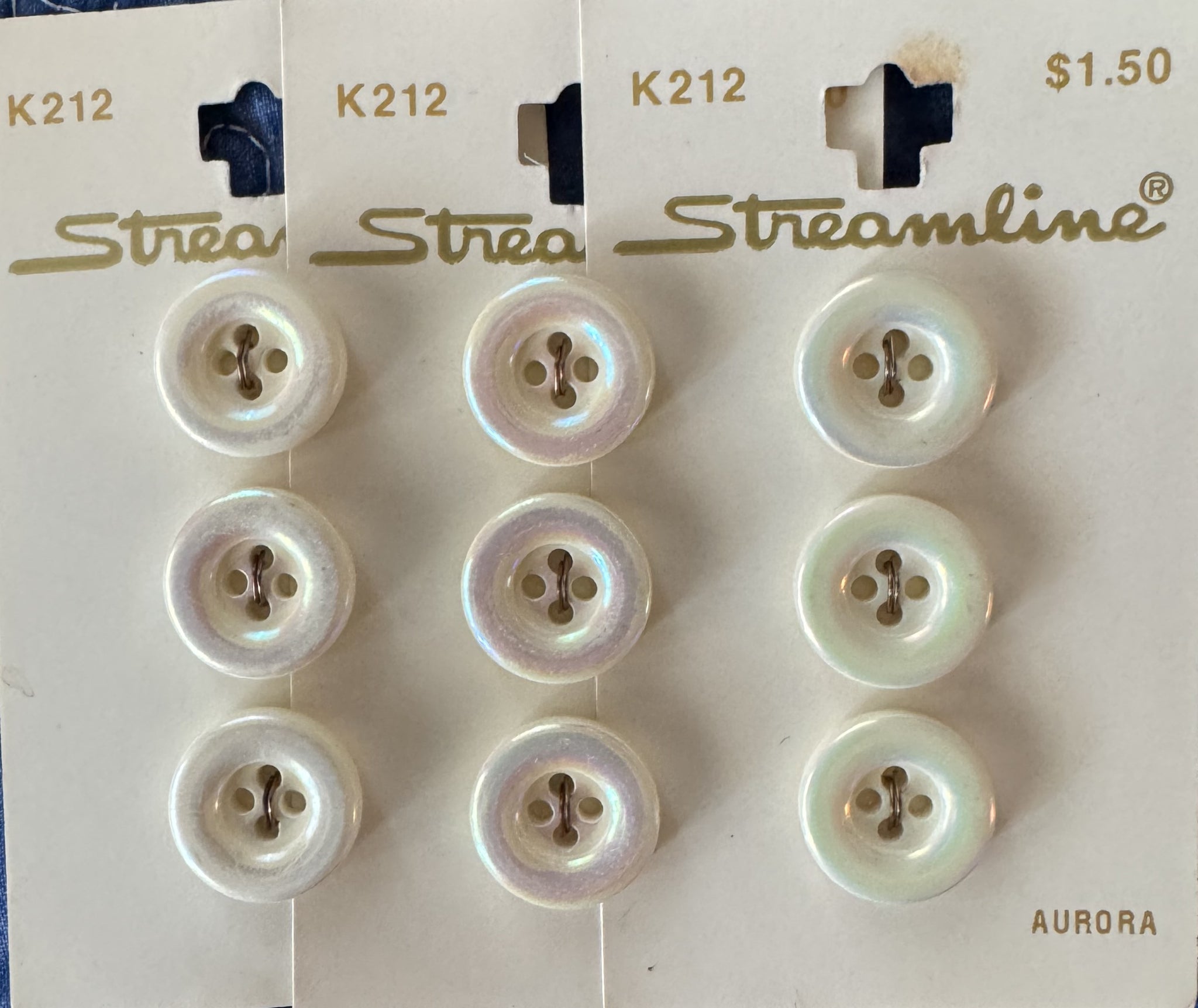 Stream Line Gold Buttons STREAMLINE BUTTONS BY GROUPS TWO SERIES – Knit Wit Kreations