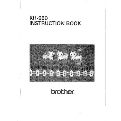 KH 950/950I INSTRUCTION BOOK