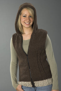 Plymouth Pattern  #1140-Hoodie Vest