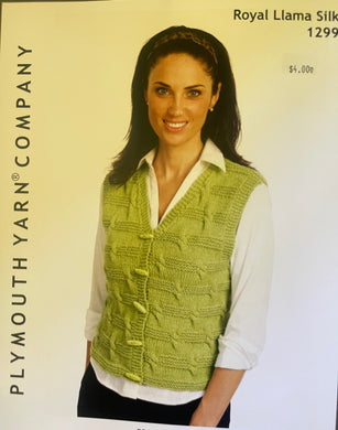 Plymouth Pattern  #1299 – Broken Cable Vest