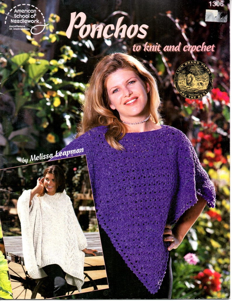 Ponchos To Knit and Crochet  ASN #1306