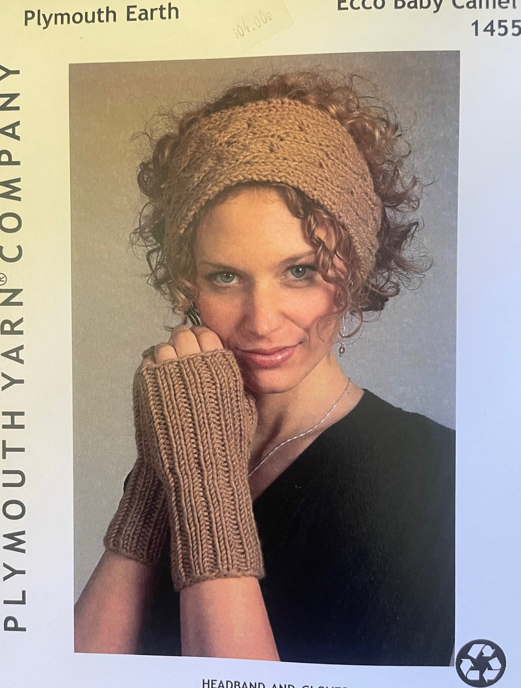 Plymouth Earth Pattern  #1455 – Headband and Gloves