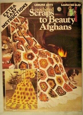 Crocheted Scraps to Beauty Afghans Leaflet 163