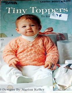 Tiny Toppers To Knit and Crochet Leisure Arts Leaflet 2001
