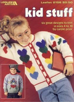 Kids Stuff To Knit  Leisure Arts Leaflet 2158