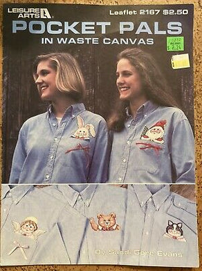 Pocket Pals in Waste Canvas Leisure Arts Leaflet 2167