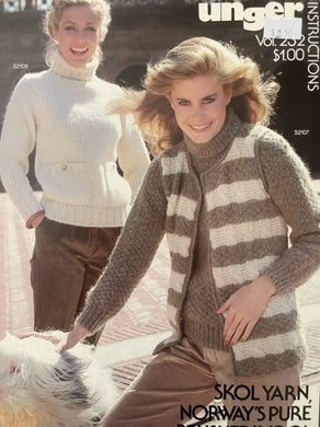 Vol 232  Unger Skol Yarn, Norway’s Pure Brushed Wool Favorite