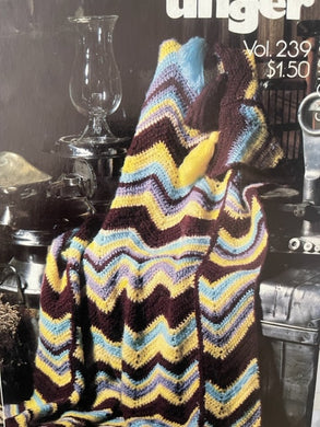Vol 239  Unger Afghan Magic using Fluffy Yarn