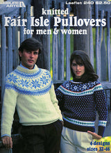 Load image into Gallery viewer, Fair Isle Pullovers  Leaflet 240