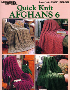 Quick Knit Afghans  Leaflet 2451