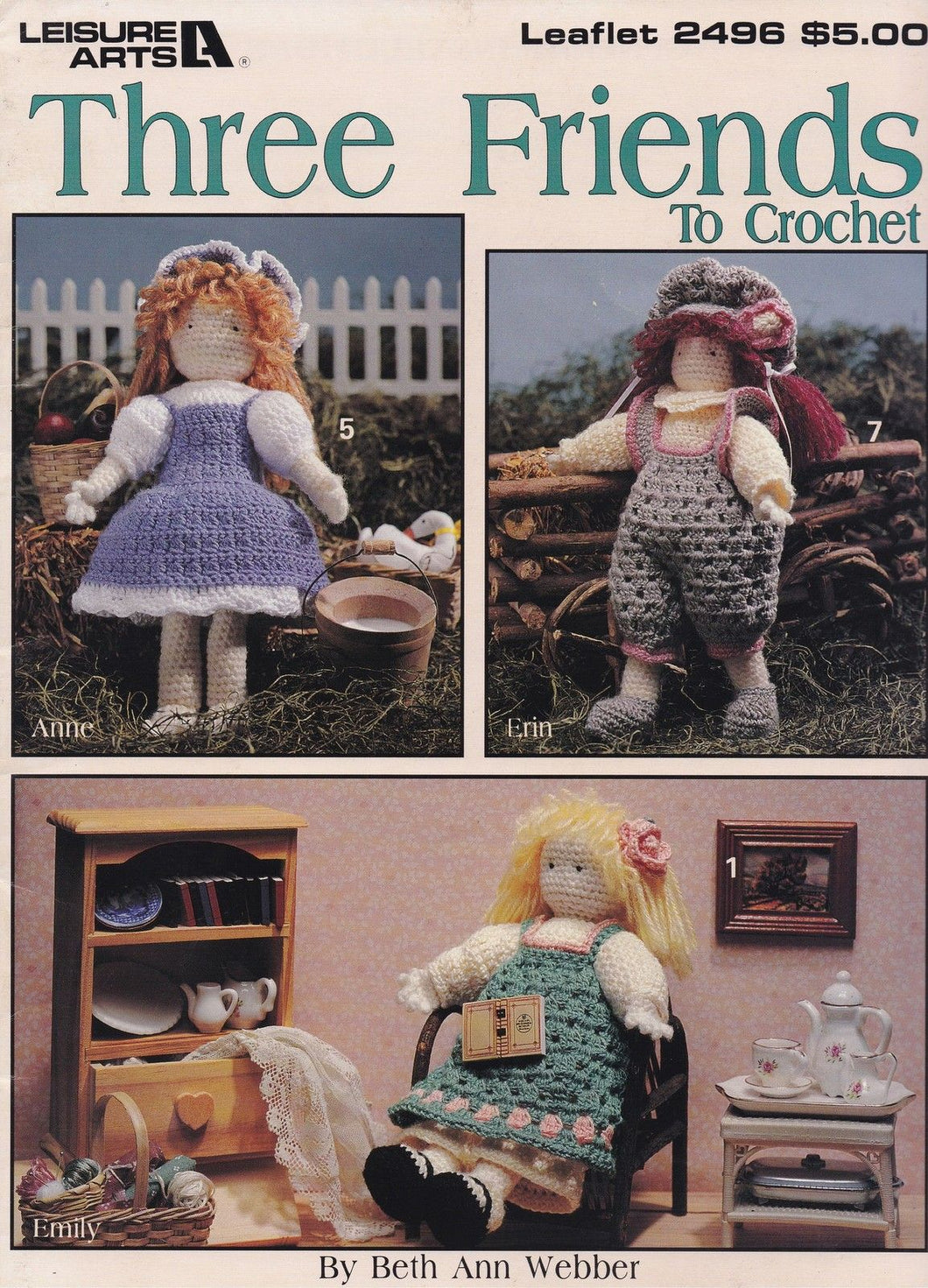 Three Friends to Crochet  Leaflet 2496