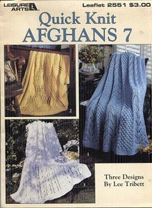 Quick Knit Afghans 7 Leisure Arts Leaflet 2551