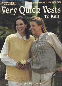 Very Quick Vests to Knit Leaflet 2710
