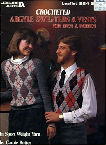 Crochet Argyle Sweaters  Leaflet 284