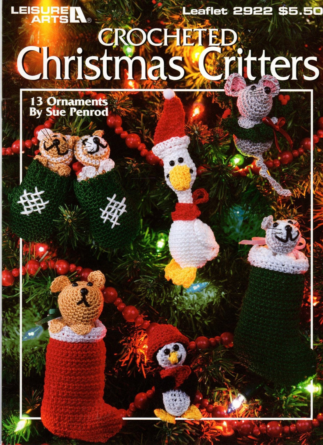 Crochet Christmas Critters Leisure Arts Leaflet 2922