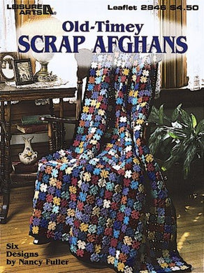 Old-Timey Scrap Afghans Leisure Arts Leaflet 2946