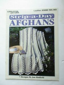 Strip-A-Day Afghans Leisure Arts Leaflet 2990