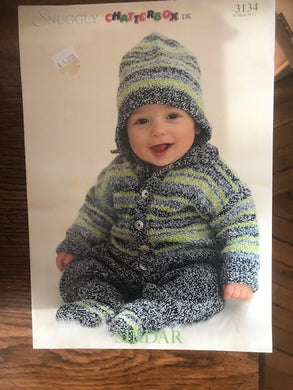 Sirdar Leaflet Jacket, Trousers, Helmet and Booties  #3134