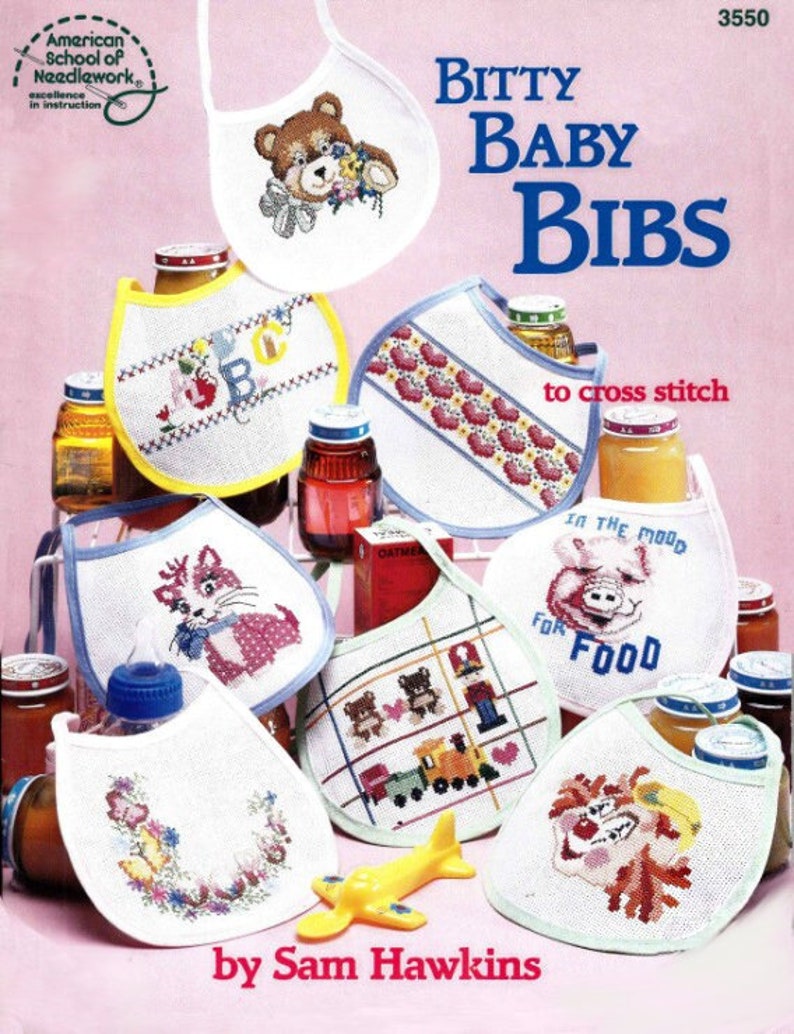 Bitty Baby Bibs to Cross Stitch  ASN #3550