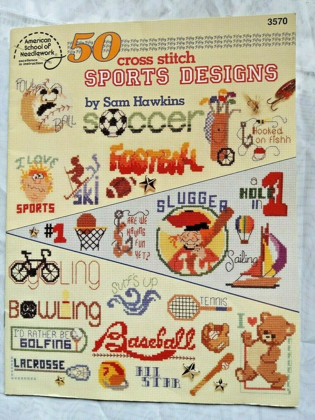 50 Cross Stitch Sports Designs  ASN #3570
