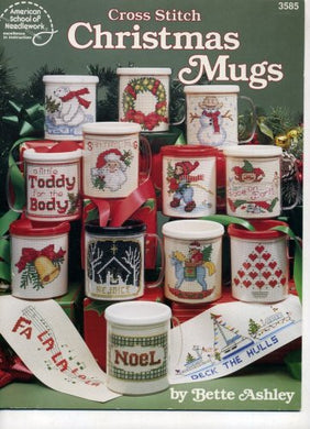 Cross Stitch Christmas Mugs ASN 3585