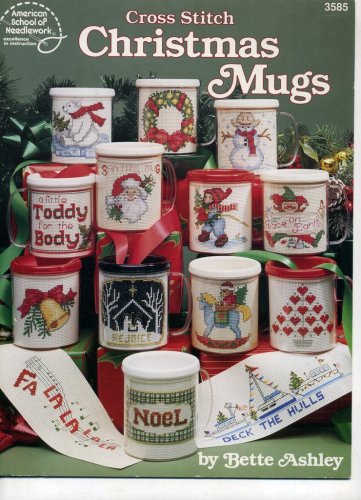 Cross Stitch Christmas Mugs ASN 3585