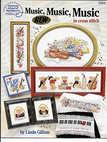 Music, Music, Music in Cross Stitch  ASN 3594