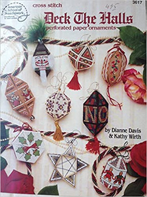Deck The Halls Perforated Paper Ornaments  ASN 3617