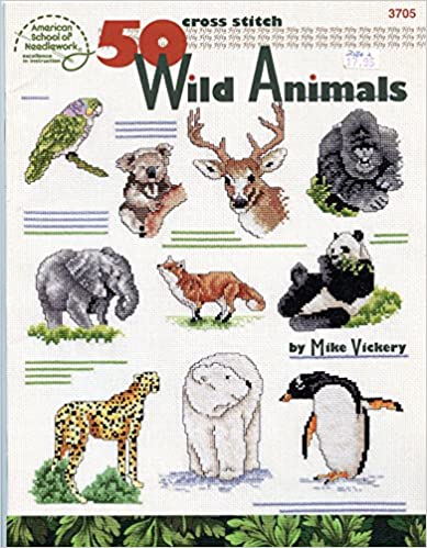 50 Cross Stitch Wild Animals   ASN 3705