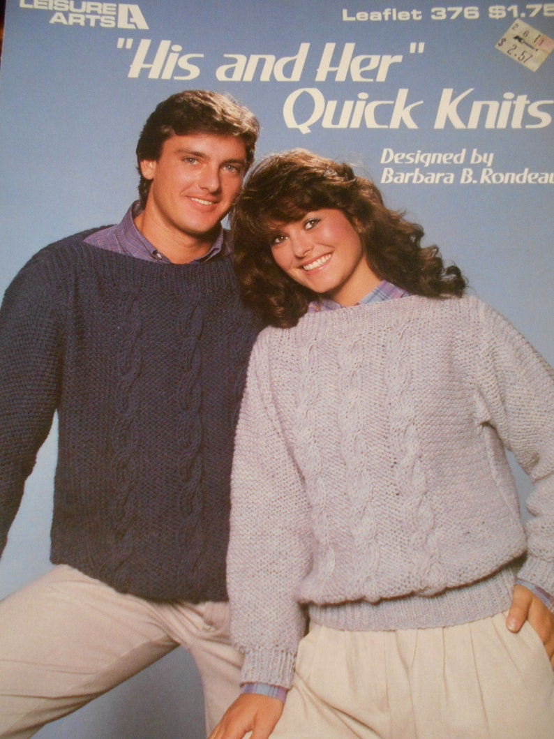His and Her Quick Knits Leaflet 376