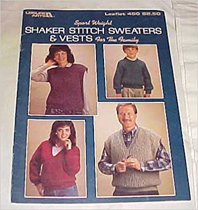 Shaker Stitch Sweaters and Vests  Leaflet 450