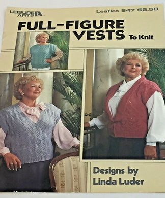 Full Figure Vests  Leaflet 547