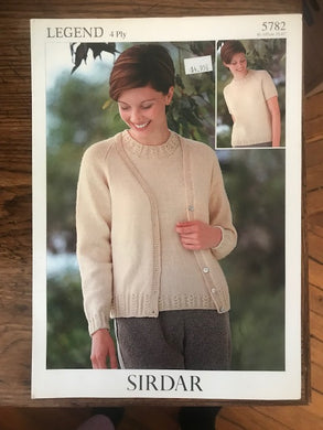 Sirdar Legend 4 Ply  Twin Set #5782