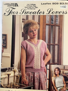 For Sweaters Lovers To Knit Leaflet 909