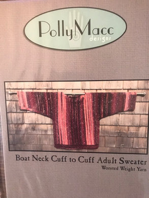 Boat Neck Cuff to Cuff Adult Sweater by Polly Macc