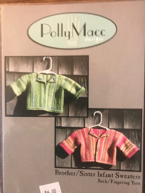 Brother/Sister Infants Sweater by Polly Macc