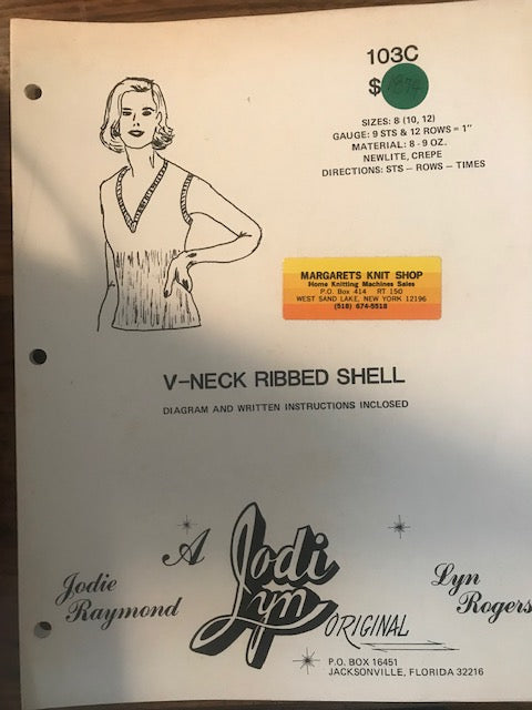 Jodie Raymond Originals-V-Neck Ribbed Shell