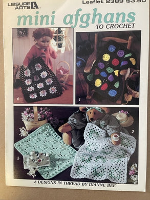 Mini Afghans To Crochet Leaflet 2389