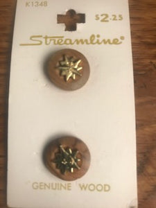 Vintage Streamline Buttons  5/8"