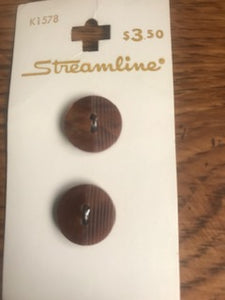 Vintage Streamline Buttons  5/8"