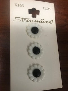 Vintage Streamline Buttons  5/8