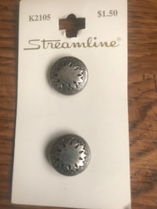 Vintage Streamline Buttons  5/8"