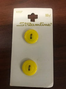 Vintage Streamline Buttons  5/8"