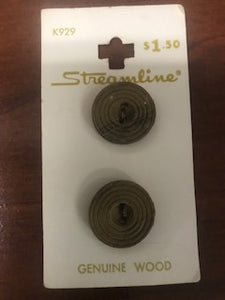 Vintage Streamline Buttons  11/16"