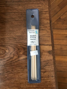Plymouth 6" Bamboo Double Pointed Needles