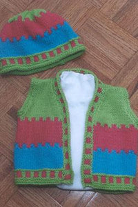 Plymouth Pattern  #P292 – Child’s 3 Color Vest and Hats