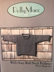 Will's Easy Roll Neck Pullover  by Polly Macc